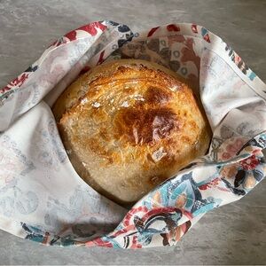 Reusable Cotton Bread Bag - Paisley Pattern (01)